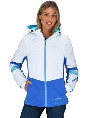 Arctix Winter Ski Snow Rain Jacket Chamonix White Blue Women's Size Small - NEW